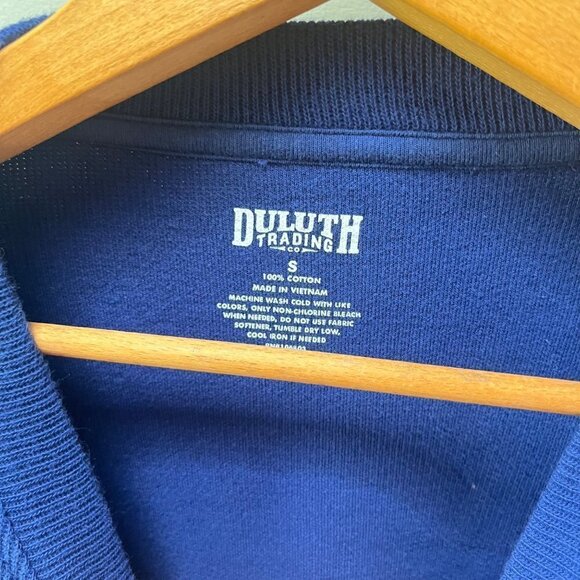 Duluth Trade Company Women's Blue Pullover Sweatshirt/Sweater- Size S - Picture 3 of 4